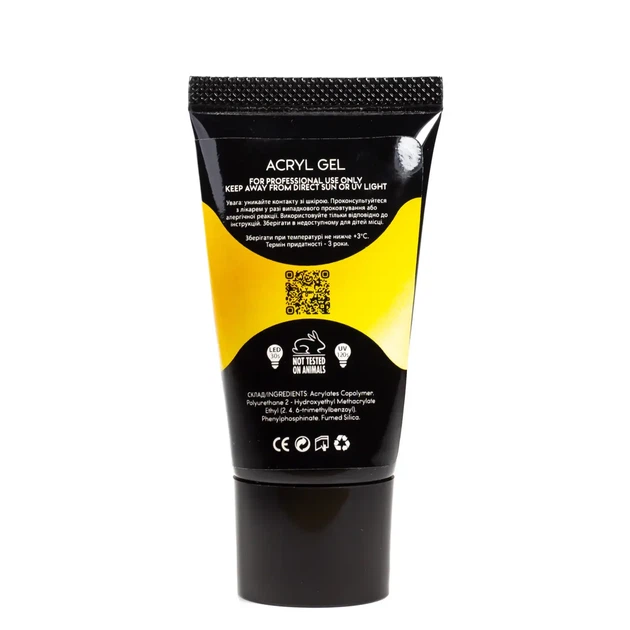 Акригель для нарощування нігтів YouPOSH Acrygel Gel 30 мл № 7 Молочний - зображення 2