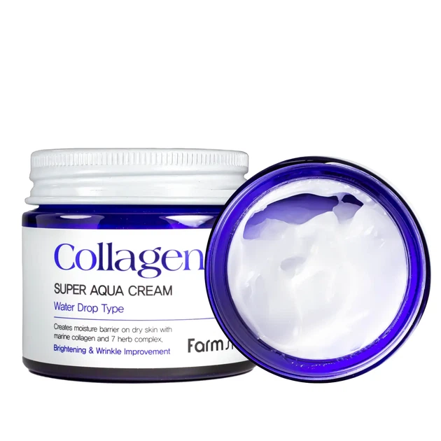Крем для лица FarmStay Collagen Super Aqua Cream 80 мл - Фото 2 Крем для лица FarmStay Collagen Super Aqua Cream 80 мл - изображение 2