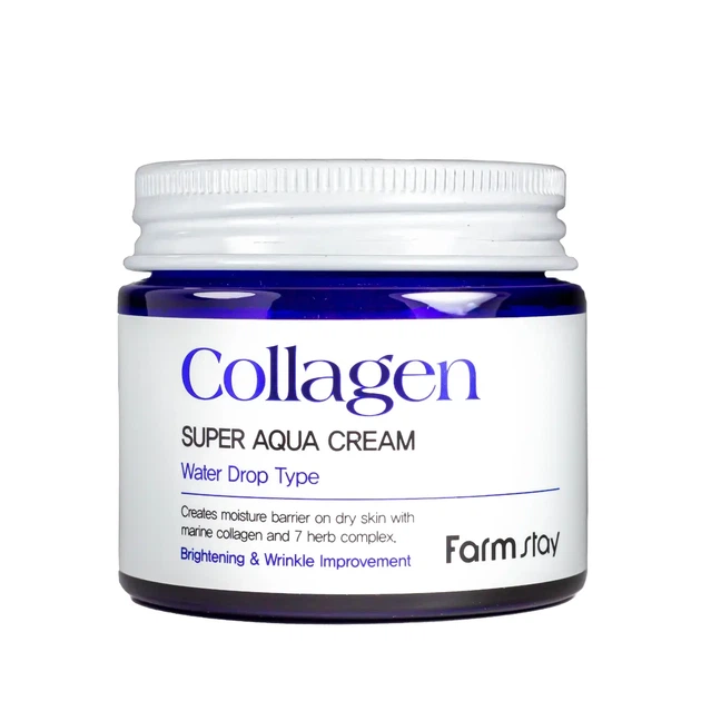 Крем для лица FarmStay Collagen Super Aqua Cream 80 мл - Фото 3 Крем для лица FarmStay Collagen Super Aqua Cream 80 мл - изображение 3