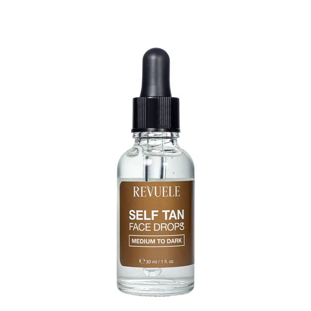 Автозагар для лица темный Revuele Salf Tan Face Drop Medium to Dark, 30 мл - изображение 2