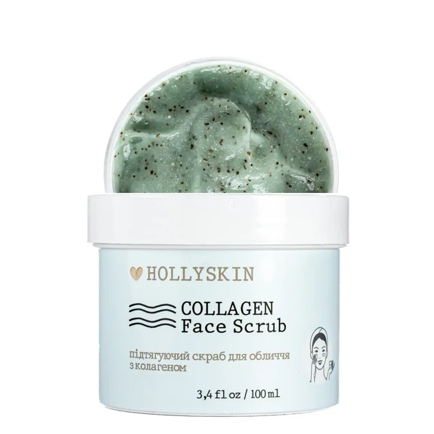 Скраб для лица Hollyskin Collagen Face Scrub с коллагеном 100 мл 0211h - Фото 1 Скраб для лица Hollyskin Collagen Face Scrub с коллагеном 100 мл 0211h - изображение 1
