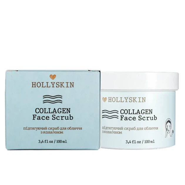 Скраб для лица Hollyskin Collagen Face Scrub с коллагеном 100 мл 0211h - Фото 6 Скраб для лица Hollyskin Collagen Face Scrub с коллагеном 100 мл 0211h - изображение 6