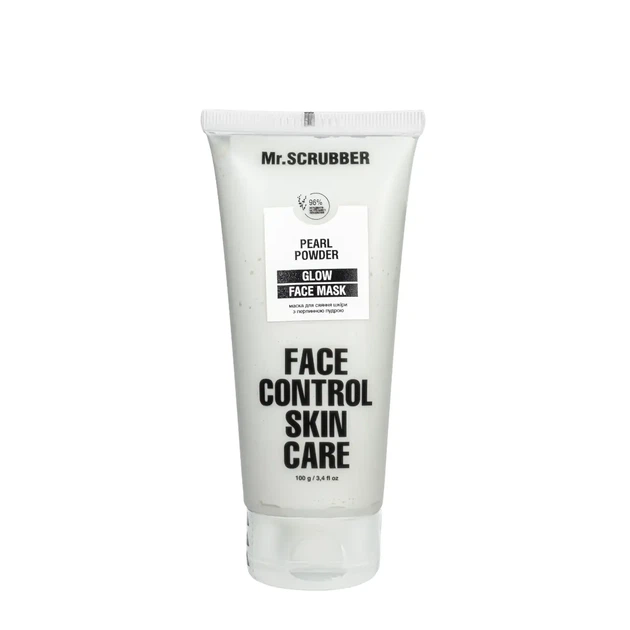 Маска для сяяння шкіри обличчя Mr. Scrubber Face Control Glow Mask з перлинною пудрою, 100 мл - зображення 2