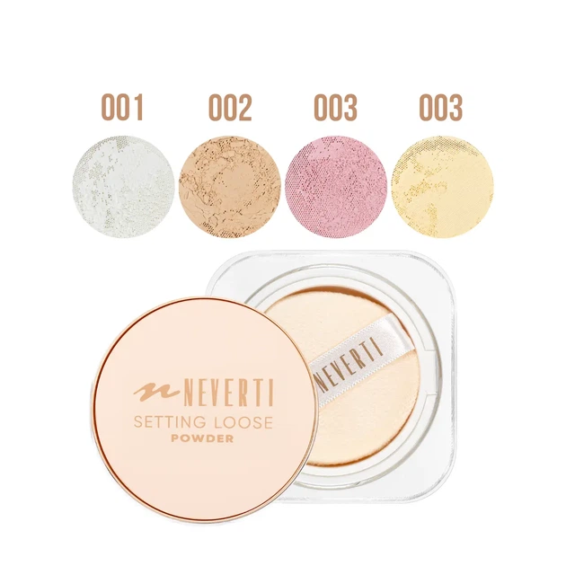 Пудра для лица рассыпчатая Neverti Setting Loose Powder Luminous Finish 004 Banana/Банана (NP200) - изображение 6