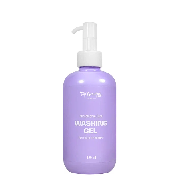 Гель для вмивання обличчя із пребіотиками Top Beauty Microbiome Care Washing Gel 250 мл - Фото 1 Гель для вмивання обличчя із пребіотиками Top Beauty Microbiome Care Washing Gel 250 мл - зображення 1