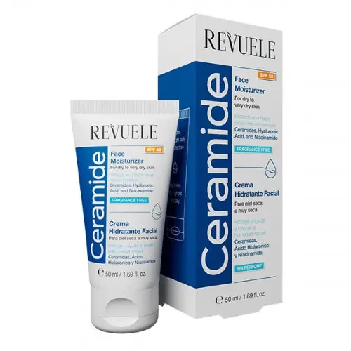 Увлажняющий крем для лица SPF25 Revuele Ceramide, 50 мл - Фото 1 Увлажняющий крем для лица SPF25 Revuele Ceramide, 50 мл - изображение 1