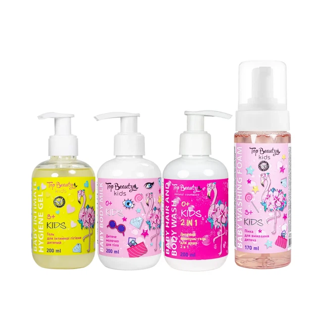 Подарочный набор косметики для детей Top Beauty "Фламинго", 4 продукта - изображение 2
