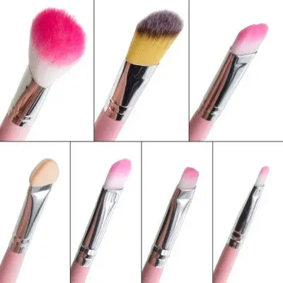 Набор кистей для макияжа MaXmaR 7 шт в металлическом футляре PINK MB-210 - Фото 3 Набор кистей для макияжа MaXmaR 7 шт в металлическом футляре PINK MB-210 - изображение 3