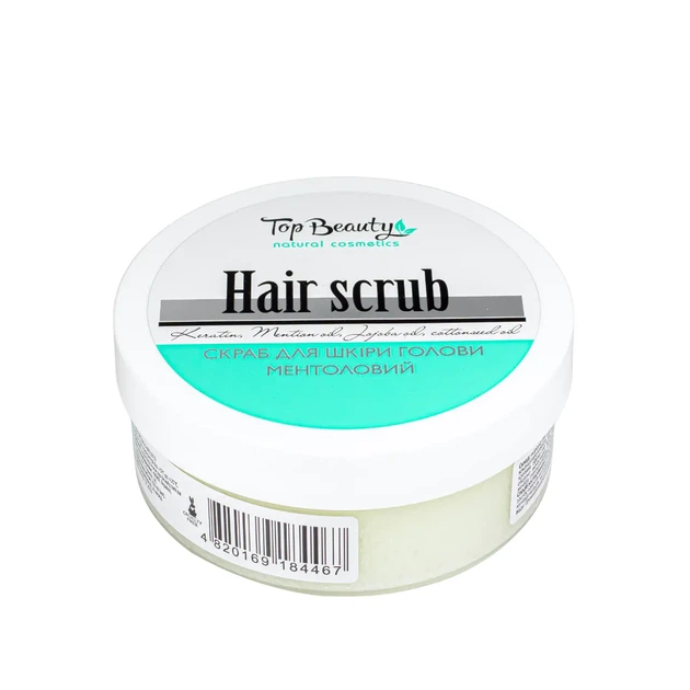 Скраб для кожи головы Top Beauty Menthol Hair Scrub с ментолом 250 мл - Фото 2 Скраб для кожи головы Top Beauty Menthol Hair Scrub с ментолом 250 мл - изображение 2