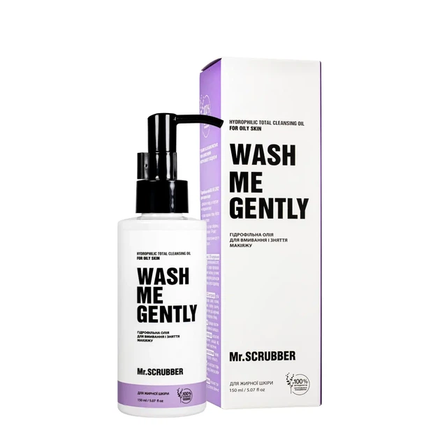 Гидрофильное масло для умывания жирной кожи MrScrubber Wash Me Gently 150 мл - Фото 1 Гидрофильное масло для умывания жирной кожи MrScrubber Wash Me Gently 150 мл - изображение 1