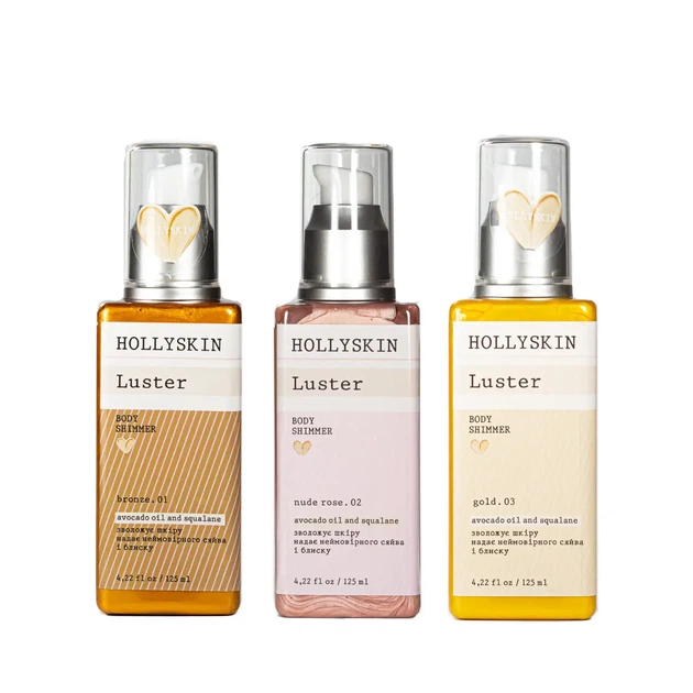 Шиммер для тела Hollyskin Luster Body 125 мл № 03 Shimmer gold - изображение 2