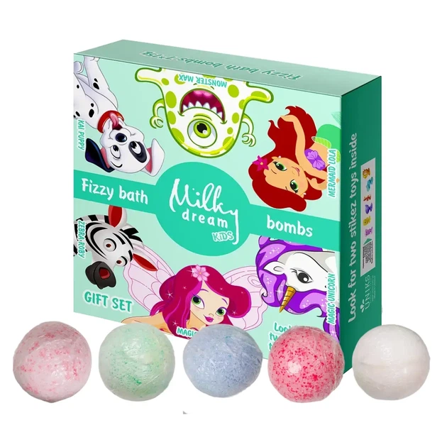 Подарочный набор с бомбочками для ванны Milky Dream 7 штук по 75 г - изображение 2