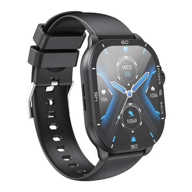 Смарт годинник XO J12 AMOLED 2.06 дюйма Bluetooth 5.3 IP68 чорний для активності та здоров'я - Фото 4 Смарт годинник XO J12 AMOLED 2.06 дюйма Bluetooth 5.3 IP68 чорний для активності та здоров'я - зображення 4