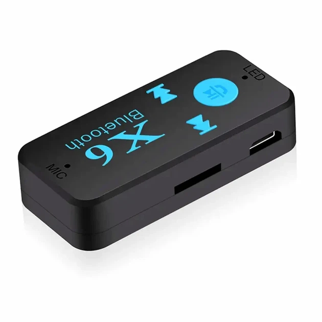 Bluetooth приймач BT-X6+TF з підтримкою TF карт 3.5 мм входом та гучним зв'язком до 8 годин роботи - Фото 6 Bluetooth приймач BT-X6+TF з підтримкою TF карт 3.5 мм входом та гучним зв'язком до 8 годин роботи - зображення 6