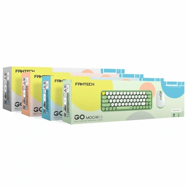Беспроводная клавиатура и мышь Fantech Go WK896 персиковый 65 клавиш Bluetooth USB адаптер ABS пластик - Фото 2 Беспроводная клавиатура и мышь Fantech Go WK896 персиковый 65 клавиш Bluetooth USB адаптер ABS пластик - изображение 2