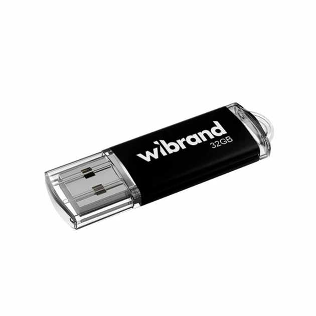 USB флешка Wibrand 32 ГБ USB 2.0 черный металл пластик для хранения данных - Фото 1 USB флешка Wibrand 32 ГБ USB 2.0 черный металл пластик для хранения данных - изображение 1