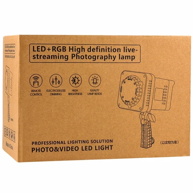 Студійна LED лампа 100W 3200-5600K 12x12x30см чорний Light JSL-1000x з пультом дистанційного керування - зображення 2