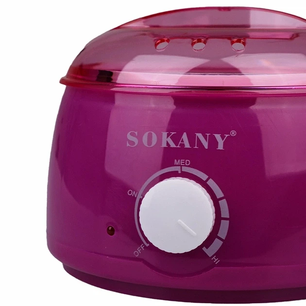 Воскоплав SOKANY 500мл 50 Вт с терморегулятором для воска и парафина фиолетовый - изображение 2