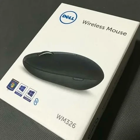 Беспроводная мышь 5 кнопок 1600DPI USB адаптер для ПК и ноутбука Dell WM326 черный пластиковый корпус - изображение 4