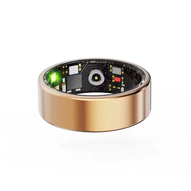 Смарт-кільце XO Smart Ring RS01 розмір 10 (19,8mm) золотий титан з функціями контролю здоров'я та управління смартфоном - Фото 5 Смарт-кільце XO Smart Ring RS01 розмір 10 (19,8mm) золотий титан з функціями контролю здоров'я та управління смартфоном - зображення 5