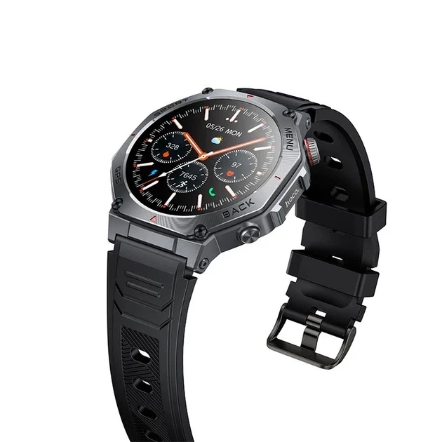 Смарт годинник Hoco Y37 GPS 3ATM AMOLED 1.43 дюйми чорний для спорту та активного відпочинку - зображення 7