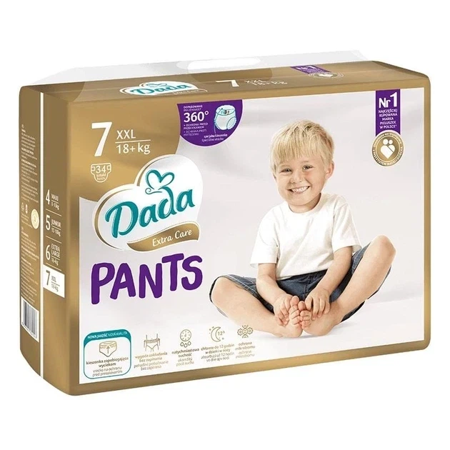 Подгузники - трусики Dada ДадаExtra Care Pants 7 размер (18+кг), 34шт - Фото 1 Подгузники - трусики Dada ДадаExtra Care Pants 7 размер (18+кг), 34шт - изображение 1