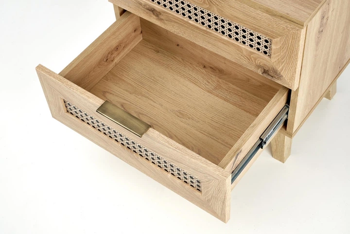 Szafka nocna Halmar BORNEO SN-1 z dwoma szufladami 34 x 50 x 52 cm Dąb artisan(5905248127333) - obraz 5