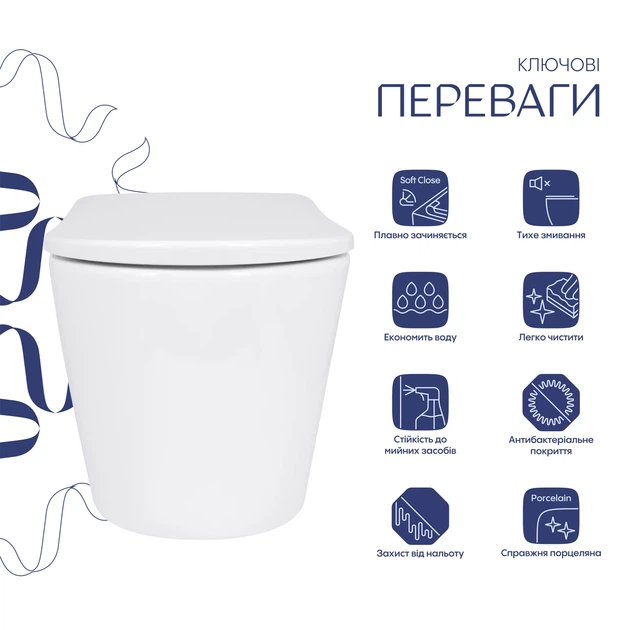 Унитаз подвесной Qtap Scorpio ML Ultra Quiet 490×365×325 мм, с сиденьем Soft-close MagLock, White QTSCOML26W49622 - изображение 3