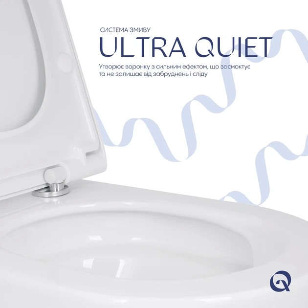 Унитаз подвесной Qtap Scorpio ML Ultra Quiet 490×365×325 мм, с сиденьем Soft-close MagLock, White QTSCOML26W49622 - изображение 5