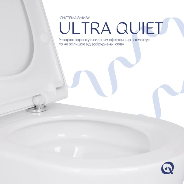 Унитаз подвесной Qtap Scorpio ML Ultra Quiet 520×365×365 мм, с сиденьем Soft-close MagLock, White QTSCOML26W49624 - изображение 5
