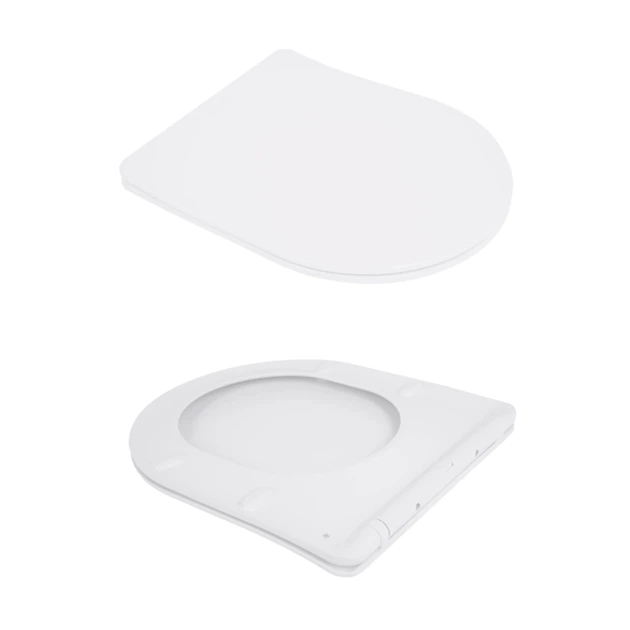 Унитаз подвесной Jay Rimless 485×360×320 мм, White, с сиденьем Slim Duroplast/ Soft-close/ Quick Relase QT07335177RW Qtap - Фото 6 Унитаз подвесной Jay Rimless 485×360×320 мм, White, с сиденьем Slim Duroplast/ Soft-close/ Quick Relase QT07335177RW Qtap - изображение 6