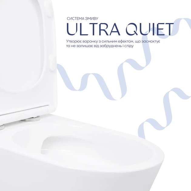 Унитаз напольный Qtap Arvin Ultra Quiet 630×350×795 мм с сиденьем Soft-close, White QTARV27W49259 - Фото 5 Унитаз напольный Qtap Arvin Ultra Quiet 630×350×795 мм с сиденьем Soft-close, White QTARV27W49259 - изображение 5