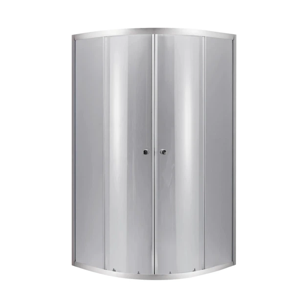 Lidz Набор: Душевая кабина Latwa SC90x90.SAT.LOW.DGR, полукруглая, стекло тонированное 4 мм + Душевой поддон Kapielka ST90x90x14 - зображення 3