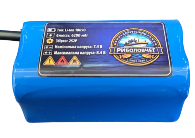 Акумулятор для прикормочного кораблика Li-ion 7.4V 6200mAh (2S2P) - зображення 4