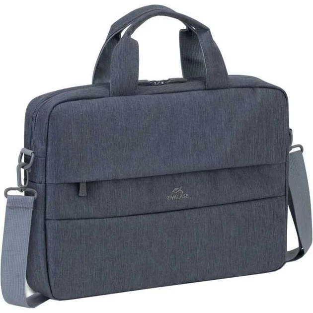 Сумка для ноутбука 14" RIVACASE Prater 7522 Dark Gray - Фото 2 Сумка для ноутбука 14" RIVACASE Prater 7522 Dark Gray - изображение 2