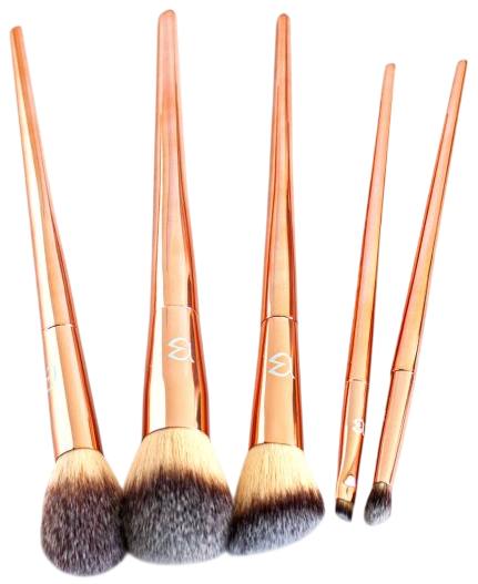 Zestaw pędzli do makijażu Beautifly B-Brushes w tubie 5 szt (5903003700463) - obraz 3