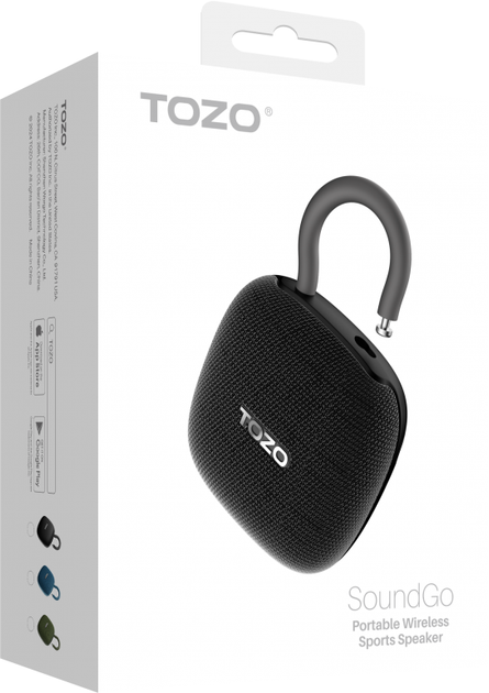 Портативна колонка Tozo SoundGo Portable Bluetooth Black (6971681310518) - зображення 2