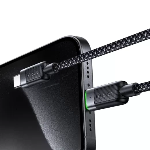 Кабель Mcdodo USB-C to Lightning 36W Magnetic Self-Winding Data Cable 1.2m Black - Фото 2 Кабель Mcdodo USB-C to Lightning 36W Magnetic Self-Winding Data Cable 1.2m Black - зображення 2