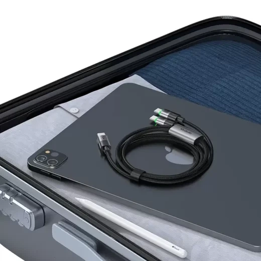 Кабель Mcdodo CA-6740 USB-C to USB-C Cable with LED 100W 1.5м Black - изображение 5