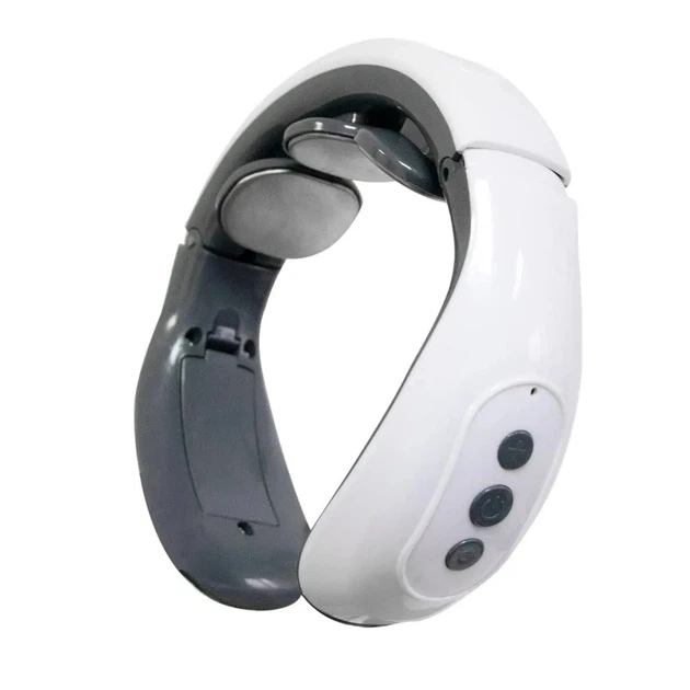 Імпульсний масажер для шиї Smart Neck Massager HX-1680, мікрострумовий масаж, портативний масажер для розслаблення шийних м'язів, зняття болю, стресу та напруги, 5 режимів масажу, живлення від батарей AAA - изображение 2