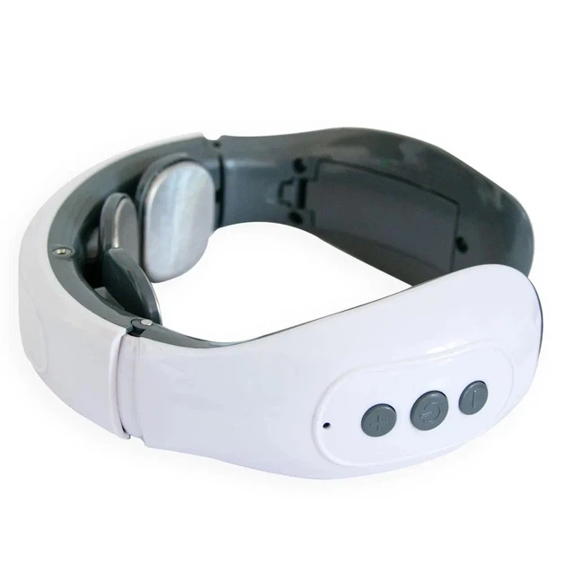 Імпульсний масажер для шиї Smart Neck Massager HX-1680, мікрострумовий масаж, портативний масажер для розслаблення шийних м'язів, зняття болю, стресу та напруги, 5 режимів масажу, живлення від батарей AAA - изображение 4