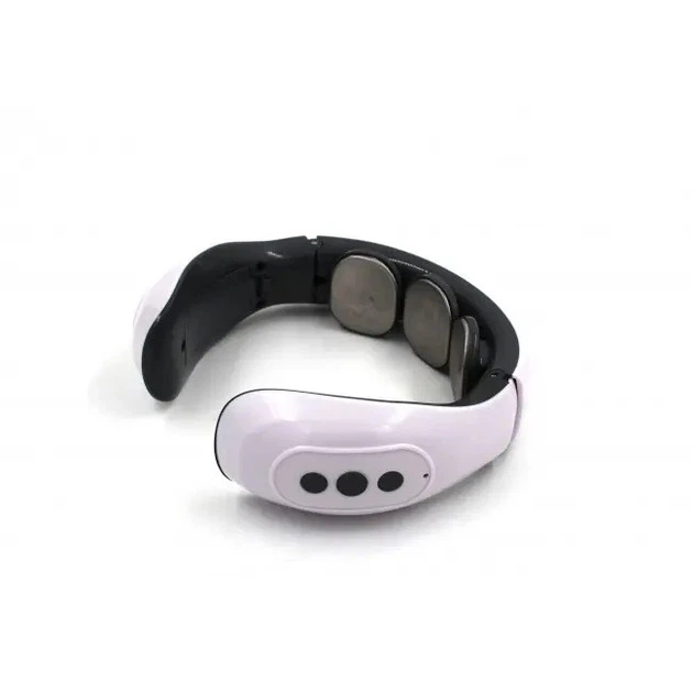 Імпульсний масажер для шиї Smart Neck Massager HX-1680, мікрострумовий масаж, портативний масажер для розслаблення шийних м'язів, зняття болю, стресу та напруги, 5 режимів масажу, живлення від батарей AAA - изображение 5