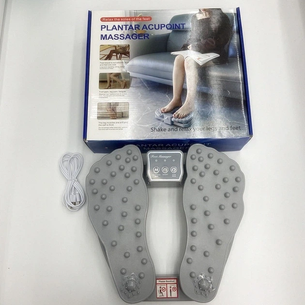 Масажер для ног Foot Massager з підігрівом, портативний електричний масажер стоп, акупунктурний масаж, релаксатор для ног, домашній масажер від утоми - изображение 7