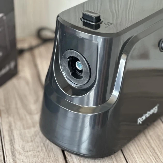 М’ясорубка електрична Rainberg RB-677 2600 Вт з реверсом 2 решітки насадки для ковбас кеббе шнекова побутова для дому та бару - изображение 5