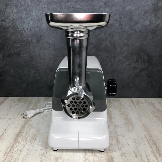 М'ясорубка Crownberg CB-4212 2500W з реверсом, мідний двигун, захист від перегріву, 2 решітки 5 мм і 7 мм, насадка для кеббе, електрична м'ясорубка для дому - изображение 8