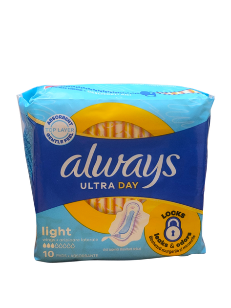 Гігієнічні прокладки Always Ultra Day Light 10шт 3 краплі - Фото 1 Гігієнічні прокладки Always Ultra Day Light 10шт 3 краплі - зображення 1