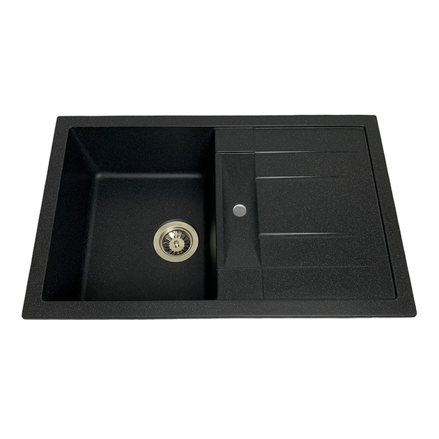 Кухонная мойка Adamant Fort 770x495x200 чёрный металик 696223 - Фото 3 Кухонная мойка Adamant Fort 770x495x200 чёрный металик 696223 - изображение 3