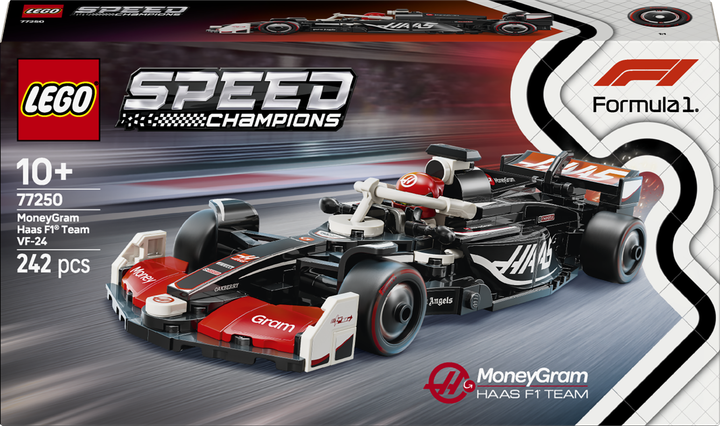 Конструктор LEGO Speed Champions Болід F1 MoneyGram Haas Team VF-24 242 елементи (77250) - Фото 1 Конструктор LEGO Speed Champions Болід F1 MoneyGram Haas Team VF-24 242 елементи (77250) - зображення 1