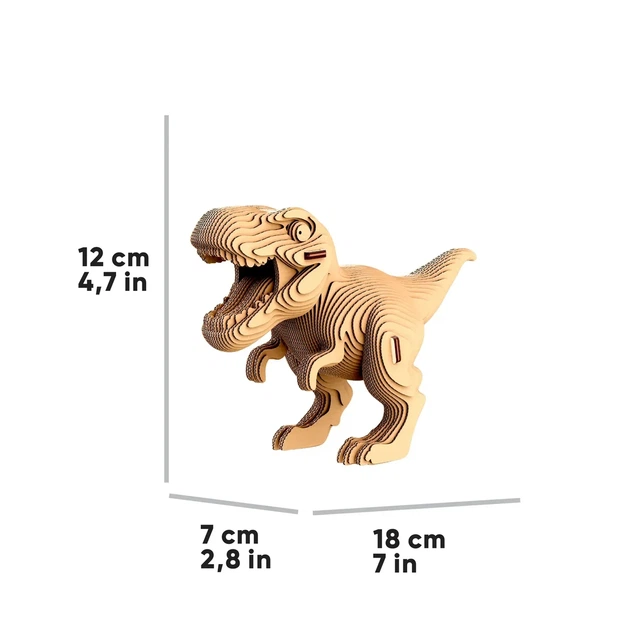 3D Пазл Конструктор Картонный Cartonic Тиранозавр Динозавр (Tyrannosaurus Collectible) 58 деталей - Фото 6 3D Пазл Конструктор Картонный Cartonic Тиранозавр Динозавр (Tyrannosaurus Collectible) 58 деталей - изображение 6