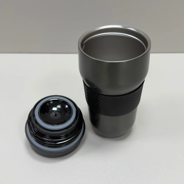 Термочашка 320 мл Kamille KM-2165 серая - изображение 4